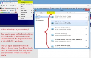 How To Speed Up Page load Time in Firefox: Try Clearing the Downloads Library