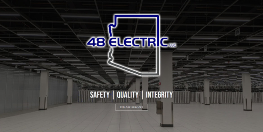 48 Electric - Home Page Screen Shot