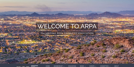 ARPA - Home Page Screen Shot