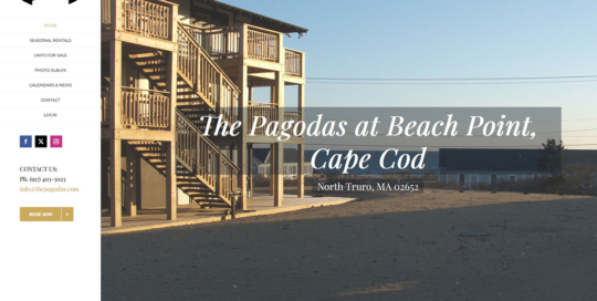 The Pagodas - Home Page Screen Shot